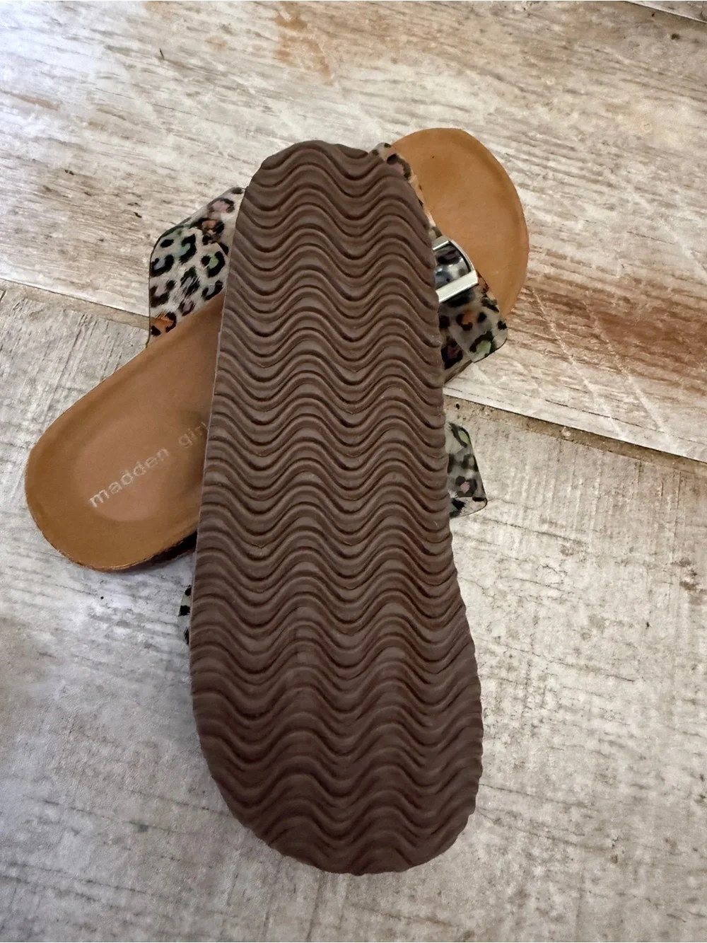 Steve Madden Leopard Print Girl’s Sandals